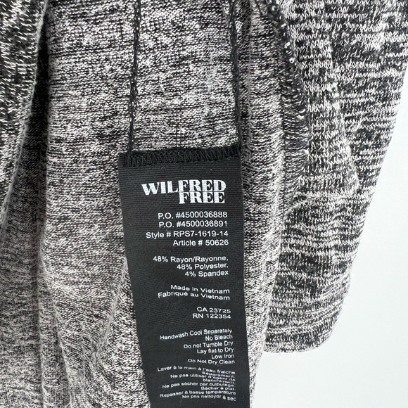 Wilfred Free Space Dye Boxy Oversized Semi Cropped Slouchy Sweater Tee - Picture 6 of 7